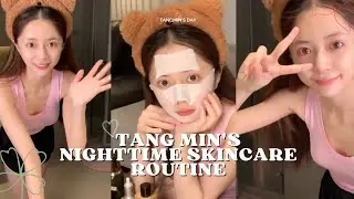 [ENG SUB] 汤敏晚间的护肤步骤 | Tang Min's Nighttime Skincare Routine: The Secret Recipe to Quick Whitening