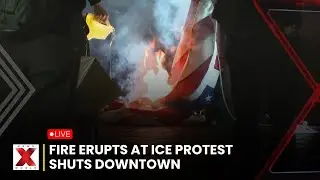ICE Protest LIVE: Anti‑ICE Protesters Ignite Fire Near Federal Building | NewsX World