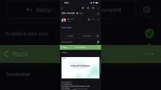 URL Checker in Gmail App on iPhone &ndash; Real-Time Link Safety Demo