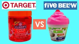 Target VS Five Below Slime REVIEW!!