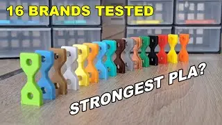 16 PLA brand comparison test - which one is the strongest? Part 3/3