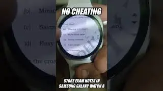 #shorts Store Exam Notes On Samsung Galaxy Watch 8