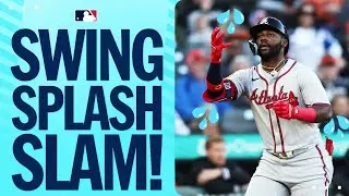 GRAND SLAM! Michael Harris II returns to the lineup with a SPLASH 💦