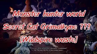 Monster hunter world : Secret Cat Grimalkyne ??? [Wildspire waste]