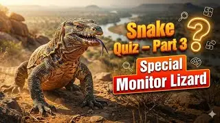 Snake Quiz | Part 3 🐍 | Special Monitor Lizard | Question Answer Quiz