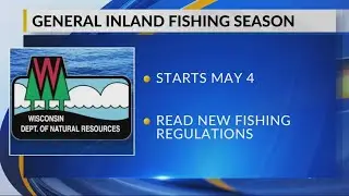 Wisconsin Department of Natural Resources reminding anglers of inland fishing season start date