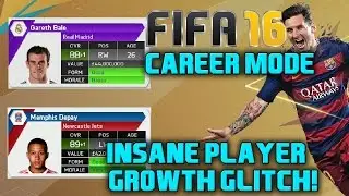 Career Mode Glitch-PLAYER GROWTH GLITCH-Best way to 99 RATED! FIFA 16-(XBOX/PS4)