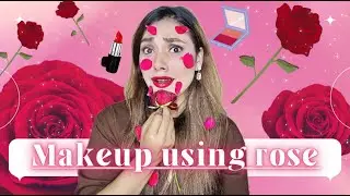 Makeup Using ROSE🌹😳 #challenge #funnychallenge #funny #makeup #funnymakeup #missgarg #shorts #fun