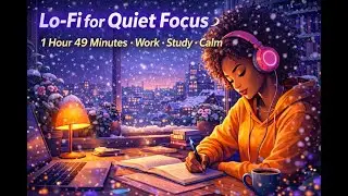Quiet Focus Lo-Fi ❄️ | 1H 49M Study, Work & Deep Calm