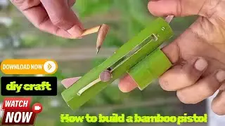 Diy How to make a bamboo pistol ⚡❤️( kasa bamboo sa pistol Banta ha) watch now🔥💯#diy #bamboogun 