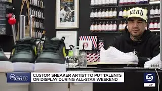 Utah Custom Sneaker Artist puts his talents on All-Star weekend stage