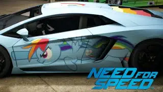 Need for Speed MLP Rainbow Dash Wrap Editor Timelapse