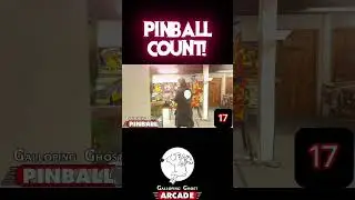 PINBALL COUNT at GALLOPING GHOST #shorts