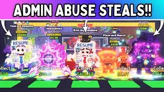 I STOLE THE CRAZIEST BRAINROTS FROM RESUME ADMIN ABUSE!! *INSANE!!!* Steal a Brainrot ROBLOX!