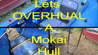 Mokai - 7,0-сильный моторный каяк - Реактивный катер - Подставка для аккумулятора, рама, рельсы, ...