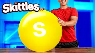 Gigantes Skittles | Cómo hacer los Skittles de bricolaje más grandes del mundo por VANZAI