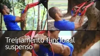 Treinamento funcional com fita para exercícios suspensos