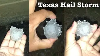 Texas Hail Storm - Golf Ball Sized Hail in Northeast Austin, near Manor TX - March 25th