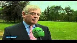 The Tanaiste Eamon Gilmore speaking about Jedward and President Obama