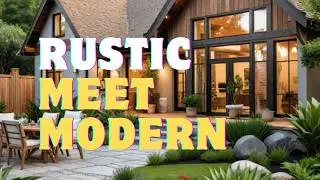 Modern Rustic House Design 🌿🏡 | Minimalist + Traditional Style with Lush Garden|DecorVibes