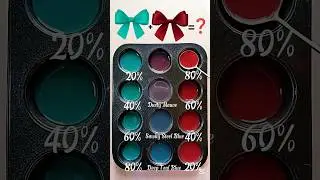 Velvet Burgundy &times; Cool Teal Palette#colorpalette#colormix#colormixing#artisticcolors#Mix#palette