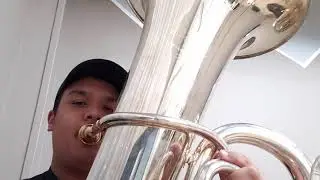 messing around on an F tuba