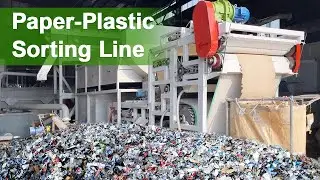Paper-Plastic Waste Sorting and Recycling Line
