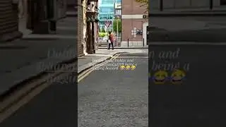 Only in Dublin, hobo does lunges. #ireland #funny #dublin #randommoment