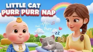 🐱 Little Cat Purr Purr Nap 😴🎶 | Fun Calm & Learning Song for Toddlers