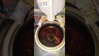 let's colour oil paint 🎨 (GOLDEN BROWN 🟤) #colors #machine#paint #experiment#technology#colorstylist
