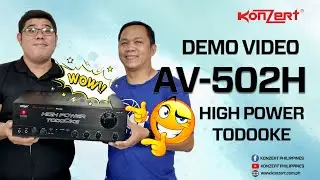 Konzert AV-502H High Power TodoOke AmplifierI DEMO VIDEO with Tambalang BilRoel