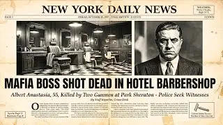 1957 News Albert Anastasia Sits in a Barber Chair &mdash; Two Men Walk In, Ten Shots Later