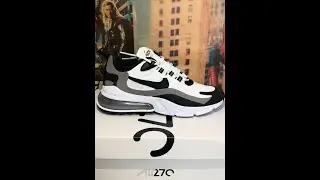 Nike Air Max 270 React Oreo White Black Grey