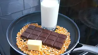 Chocolate popcorn | Chocolate cream popcorn recipe.