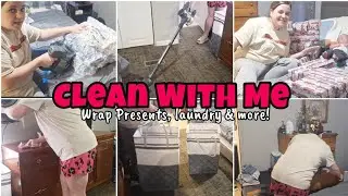 MOBILE HOME CLEAN WITH ME | Bedroom Refresh | Cleaning Motivation | Wrapping Presents