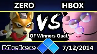 EVO 2014 - CT | Zero (Fox) Vs. Crs.Hungrybox (Jigglypuff) SSBM Winners Top 16 Qualifier - Melee