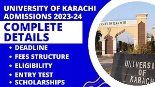 University of Karachi Admission 2023-24 | Complete Details