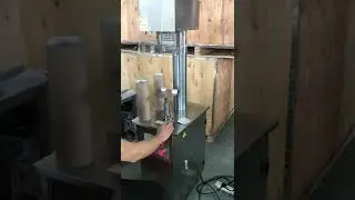Semi automatic high paper tube seaming machine,paper cylindrical jar seamer equipment(2022)