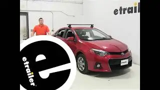 etrailer | Fit Check: Inno Square Bar Roof Rack for Naked Roofs on a 2014 Toyota Corolla