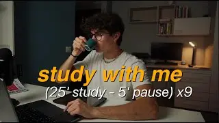 9 times pomodoro | study with me (computer science student)