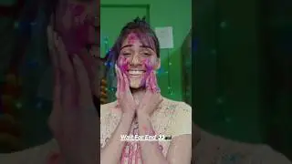 Colourfull Holi Special Makeup Look !!!🌈&hearts;️  #shorts #holi #holi2024 #makeup #sonalimakeover
