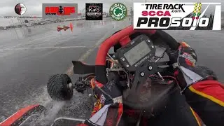 2024 SCCA ProSolo Super Challenge at MetLife Stadium in the Rain (KZ Shifter Kart) *Left Course*