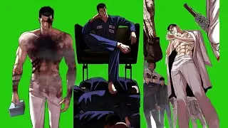Gun Park Lookism Green Screen Manga [Clips for Edit] #lookism