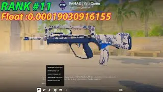 RANK FAMAS #11 Yeti Camo #Float 0.0001903(Factory NEW) Weekly Drop  The Ascent Collection #cs2 #free