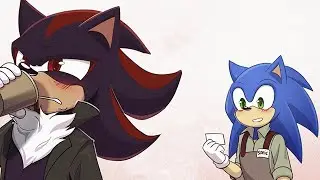 AN Awkward Meeting in a Coffee Shop😅 ❘ SONIC COMIC DUB