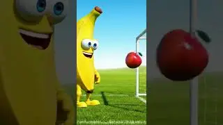 Banana vs Apple: Epic Football Battle! 🍌🍎 | #Short #viralvideo