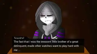 Date with scoundrel sans by @drawwolf448 but with voice acting ^^ 👇👇