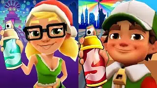 Subway Surfers New York 2023 Elf Jake vs 3D Elf Tricky Subway Jungle Dash Gameplay HD