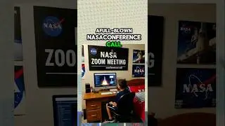 12-Year-Old Accidentally Joins NASA ZoomCall😂🚀  #Funny #shorts #fypシ #viral #roblox #nasa #cocacola