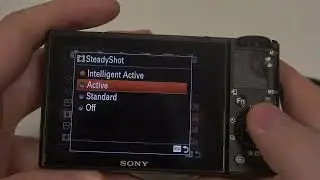 SONY DSC RX100M3 - How to Enable & Disable Steady Shot | Manage Steady Shot